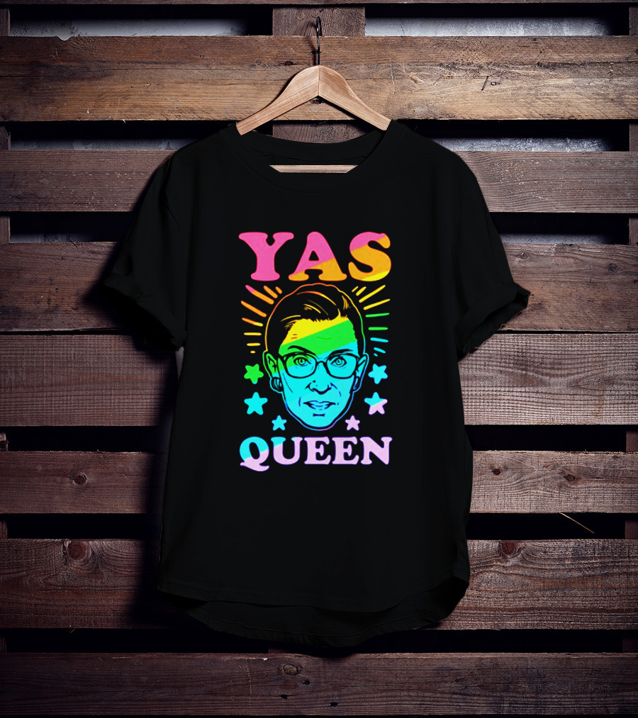 Yas Queen Rbg Rainbow Stars T-Shirt