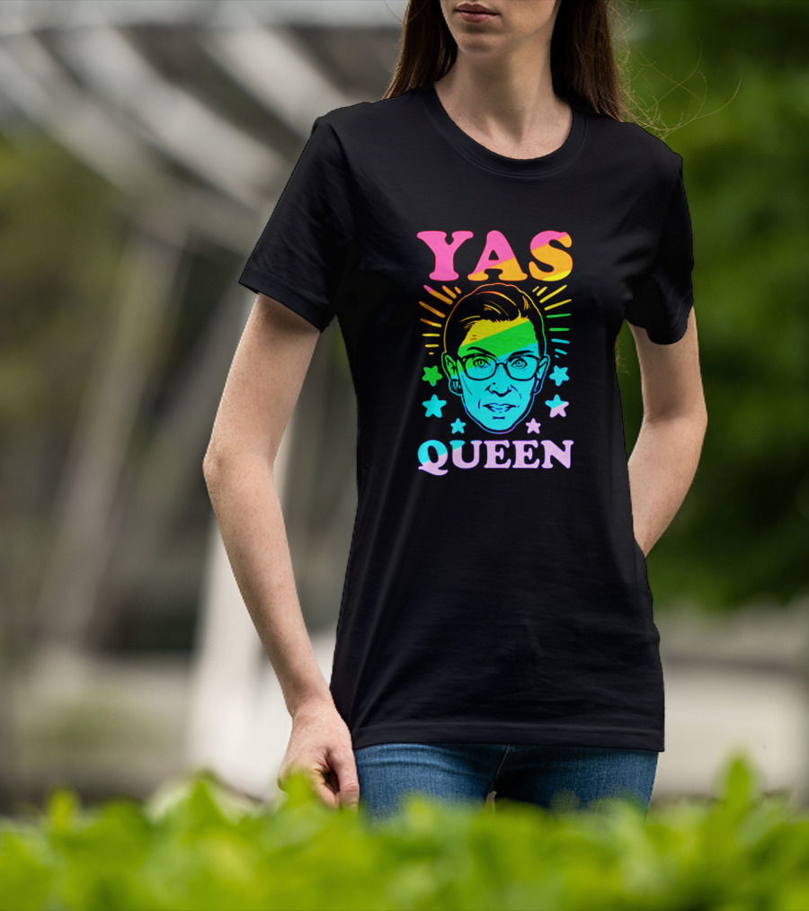 Yas Queen Rbg Rainbow Stars T-Shirt