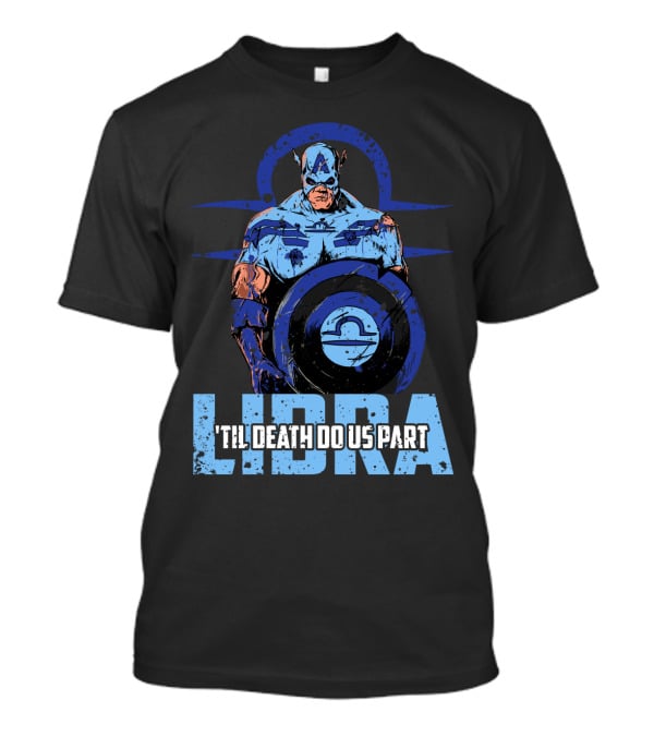 Captain American Zombie Libra Marvel 'Til Death Do Us Part T-Shirt