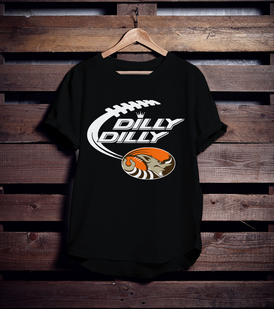 Cleveland Browns Dilly Dilly Football Helmet Bud Light T-Shirt