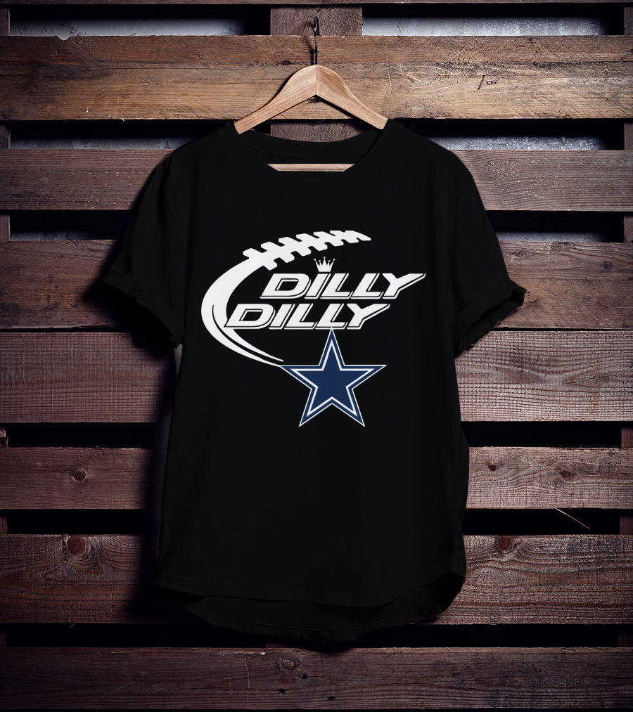 Dallas Cowboys Dilly Dilly Bud Light Star Football Crown T-Shirt