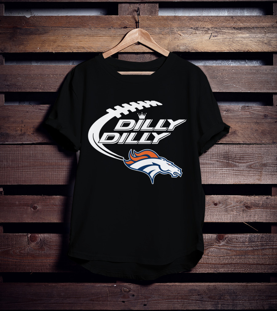 Denver Broncos Dilly Dilly Bud Light Football T-Shirt