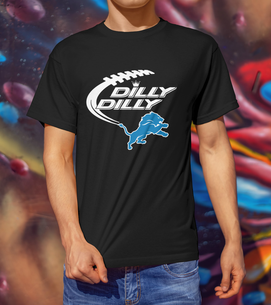Detroit Lions Dilly Dilly Bud Light Football Lions T-Shirt