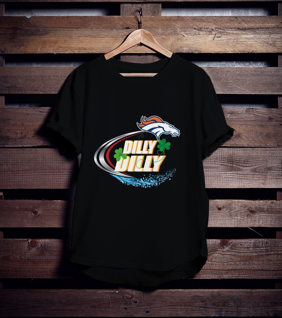 Dilly Dilly Denver Broncos Shamrock Splash T-Shirt