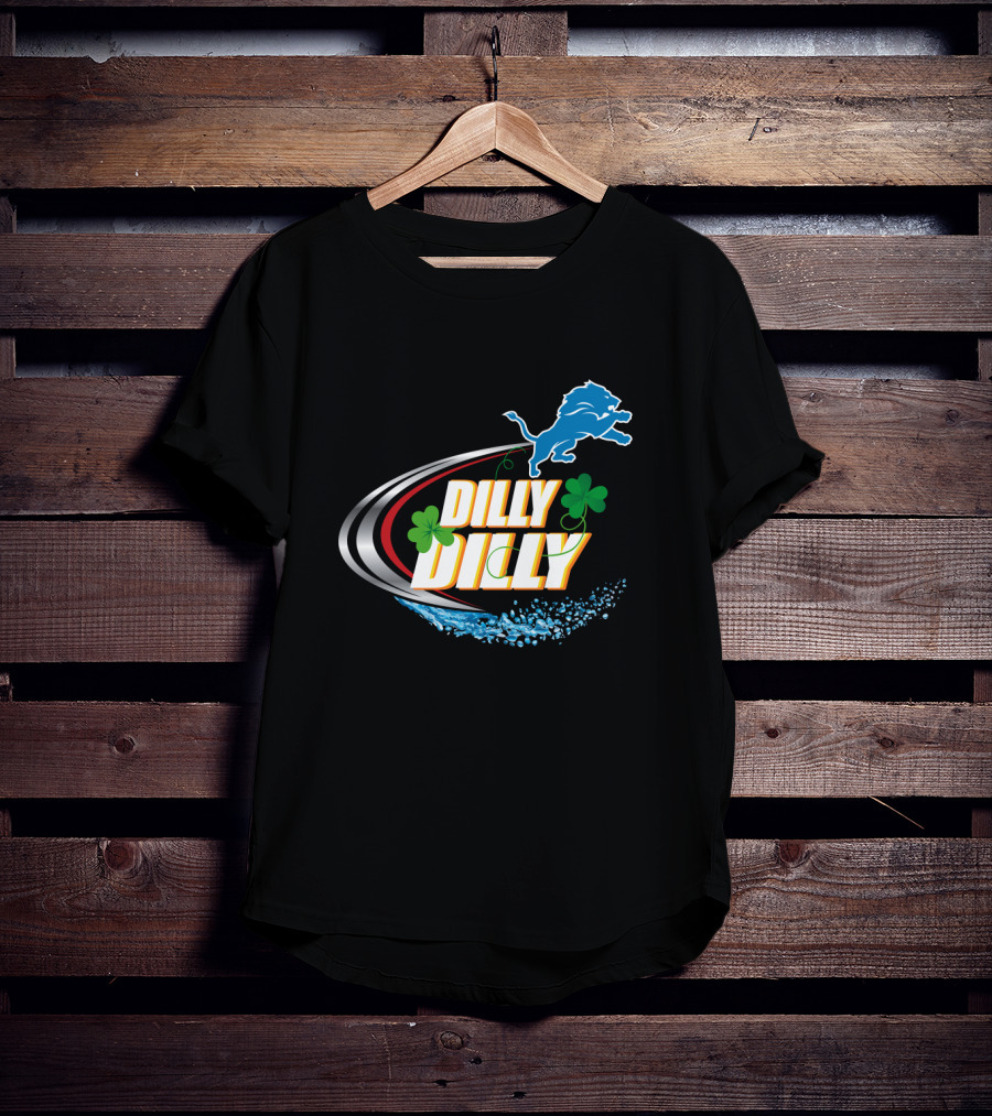 Dilly Dilly Detroit Lions Shamrock Splash T-Shirt