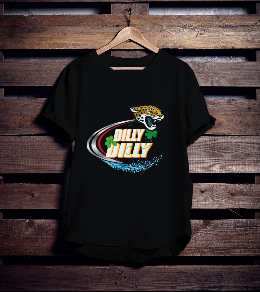 Dilly Dilly Jacksonville Jaguars Clover Splash T-Shirt