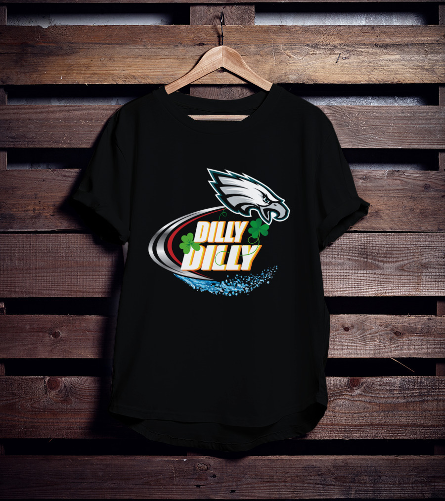 Dilly Dilly Philadelphia Eagles Shamrock Splash T-Shirt