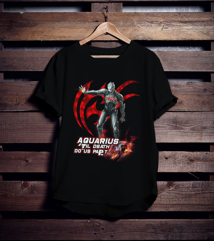 Aquarius Til Death Do Us Part Ultron Fire Symbol Marvel Fans T-Shirt