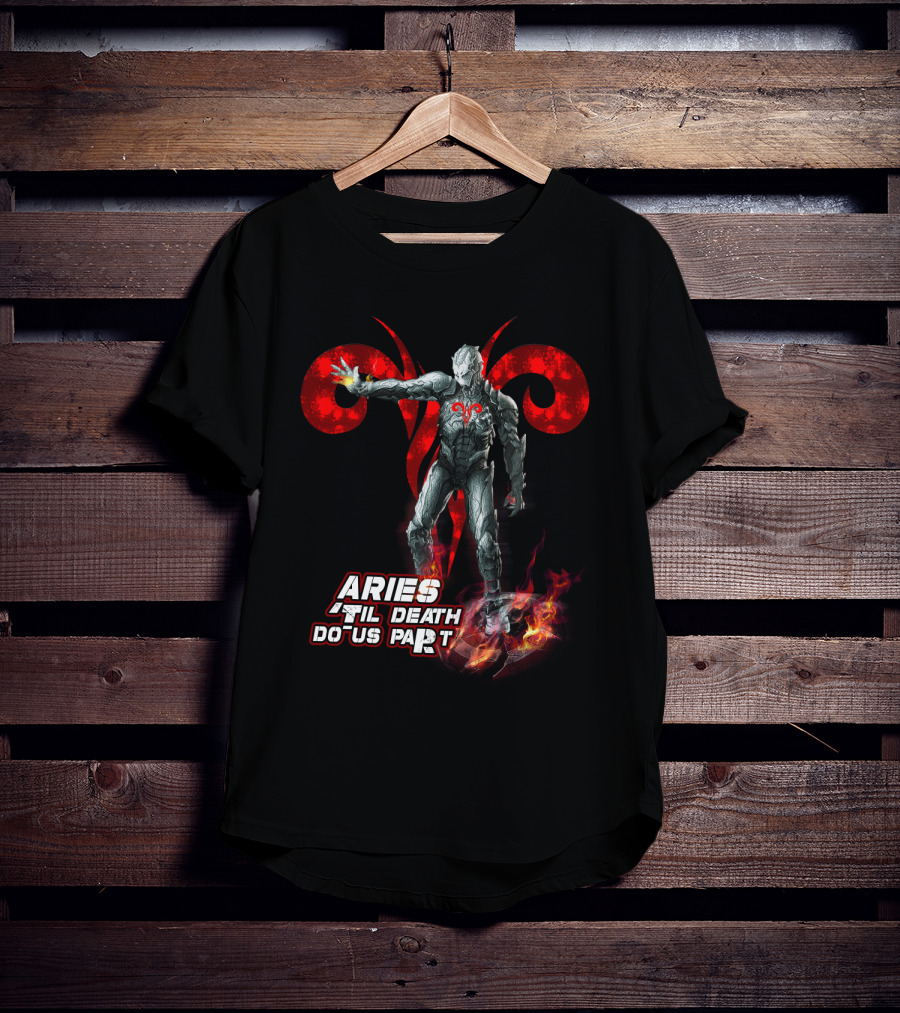 Aries Until Death Do Us Part Iron Man Ultron Marvel Fans T-Shirt