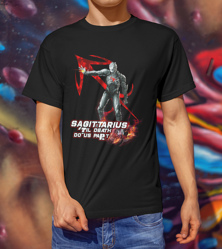 Sagittarius 'Til Death Do Us Part Iron Man Marvel Fans T-Shirt