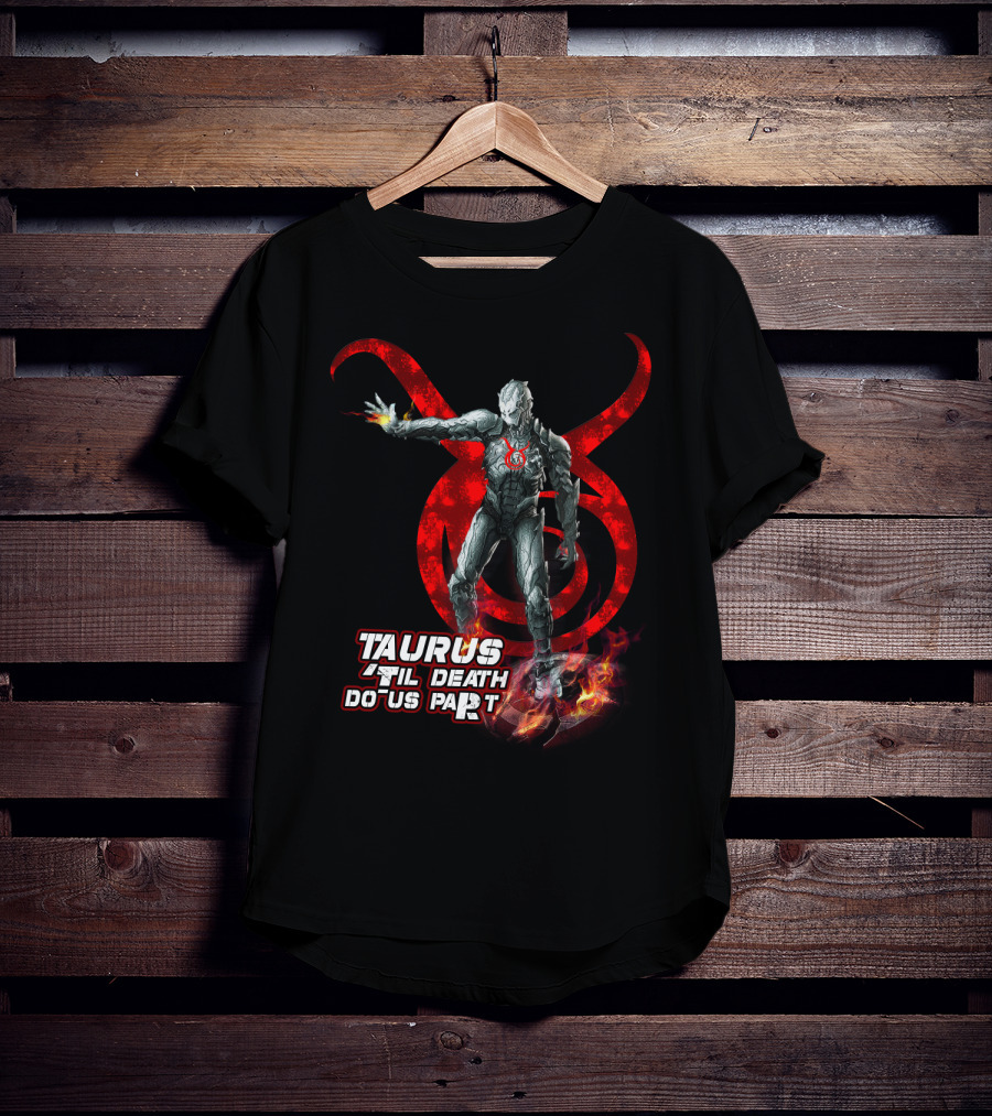 Taurus Until Death Do Us Part Red Symbol Iconic Character Marvel Fans T-Shirt