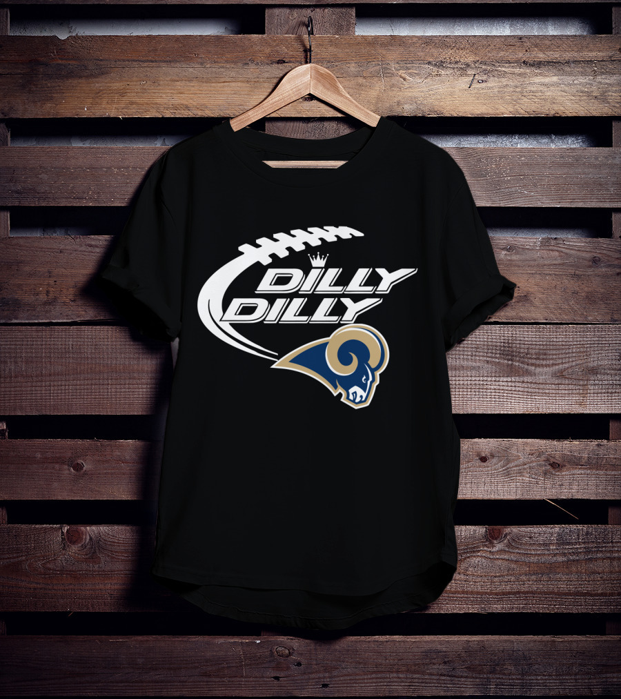 Los Angeles Rams Dilly Dilly Bud Light Football T-Shirt