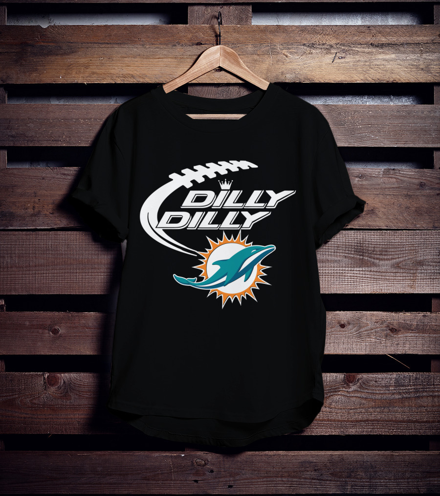 Dilly Dilly Miami Dolphins Bud Light Football T-Shirt