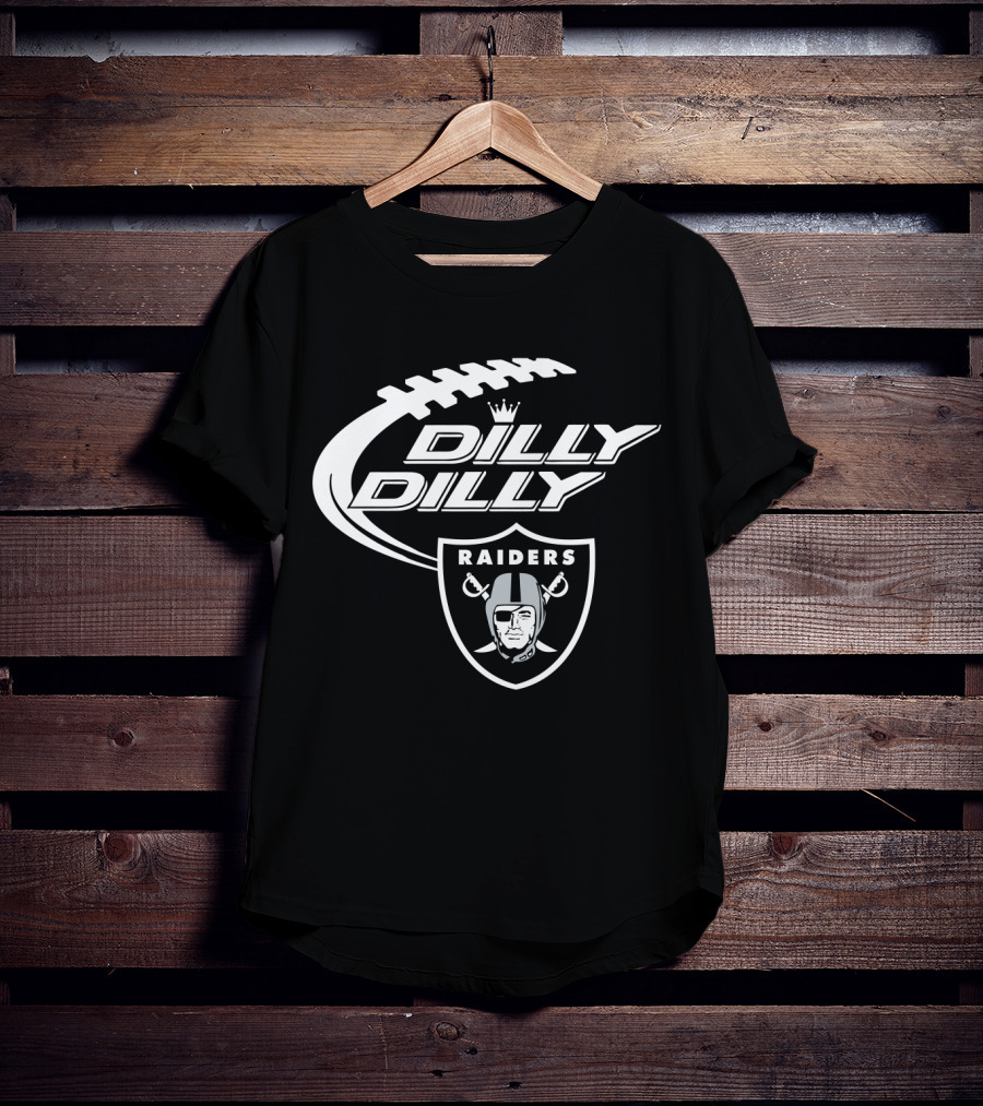 Oakland Raiders Dilly Dilly Bud Light Football Theme T-Shirt