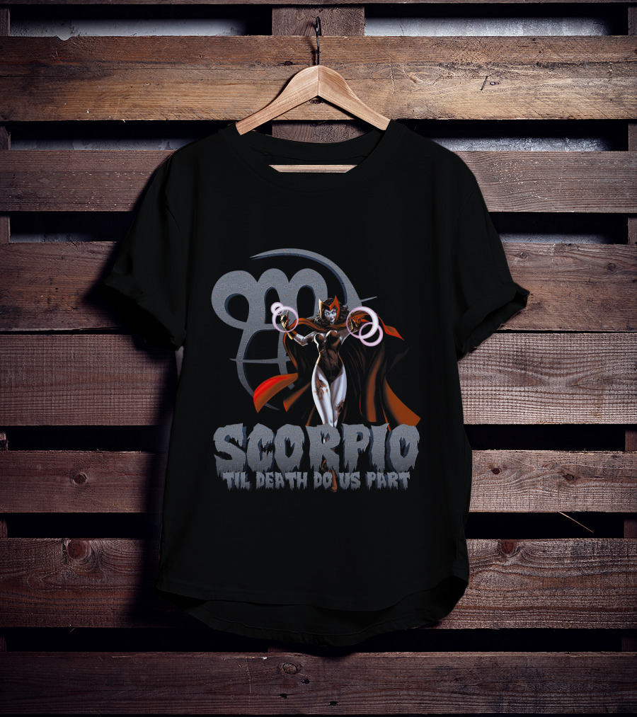 Scarlet Witch Scorpio Til Death Do Us Part Marvel Fans T-Shirt