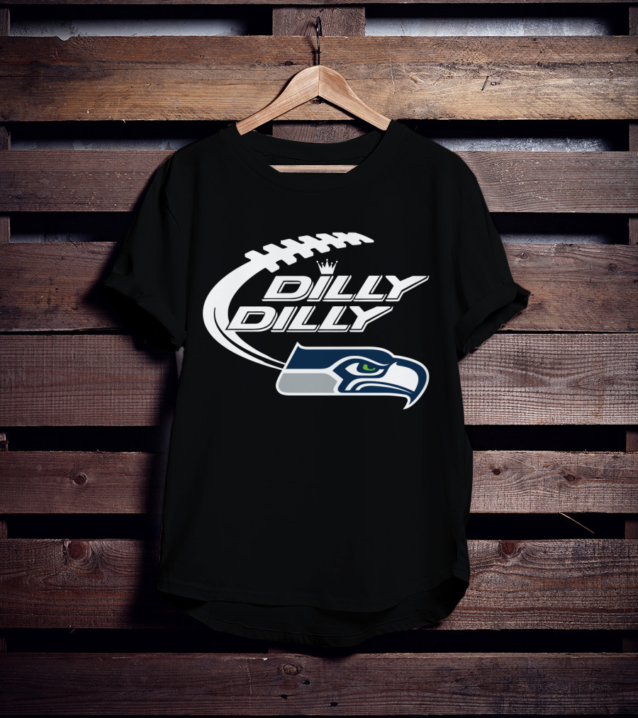 Dilly Dilly Seattle Seahawks Bud Light Football T-Shirt