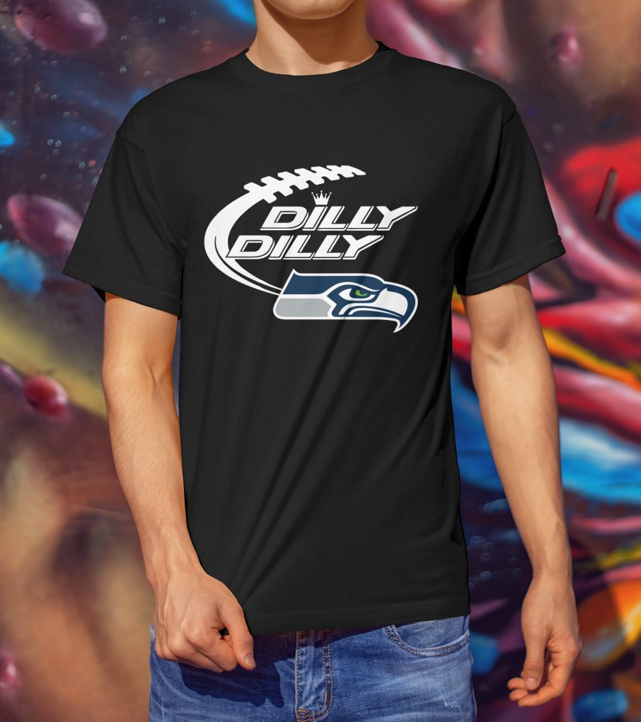 Dilly Dilly Seattle Seahawks Bud Light Football T-Shirt