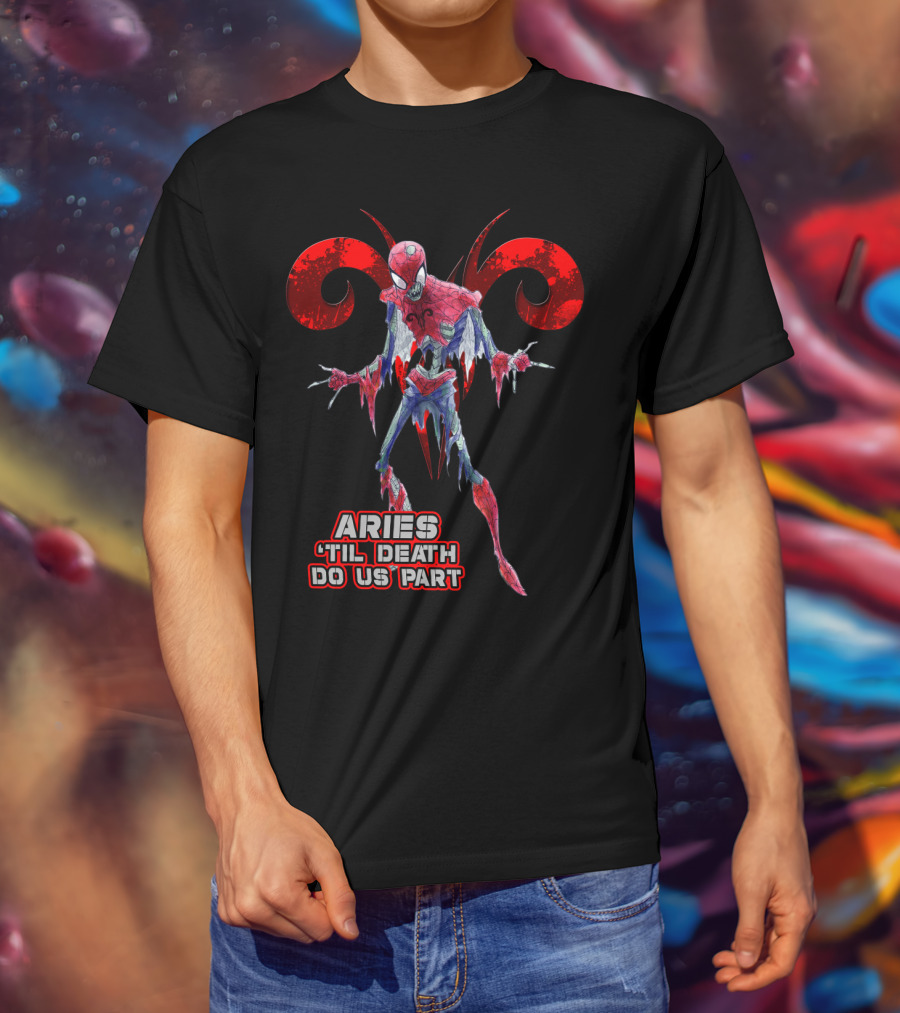 Spiders Aries 'Til Death Do Us Part Marvel Fans T-Shirt