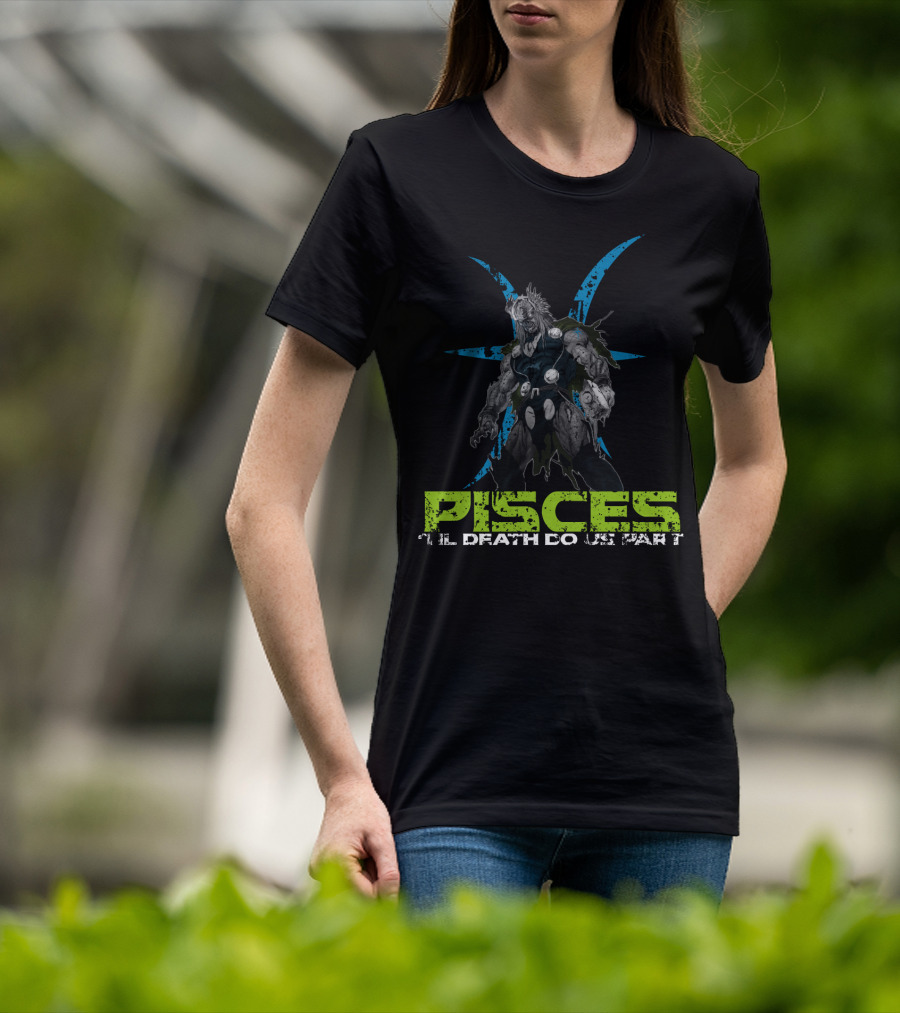 Marvel Thor Zombie Pisces Til Death Do Us Part T-Shirt