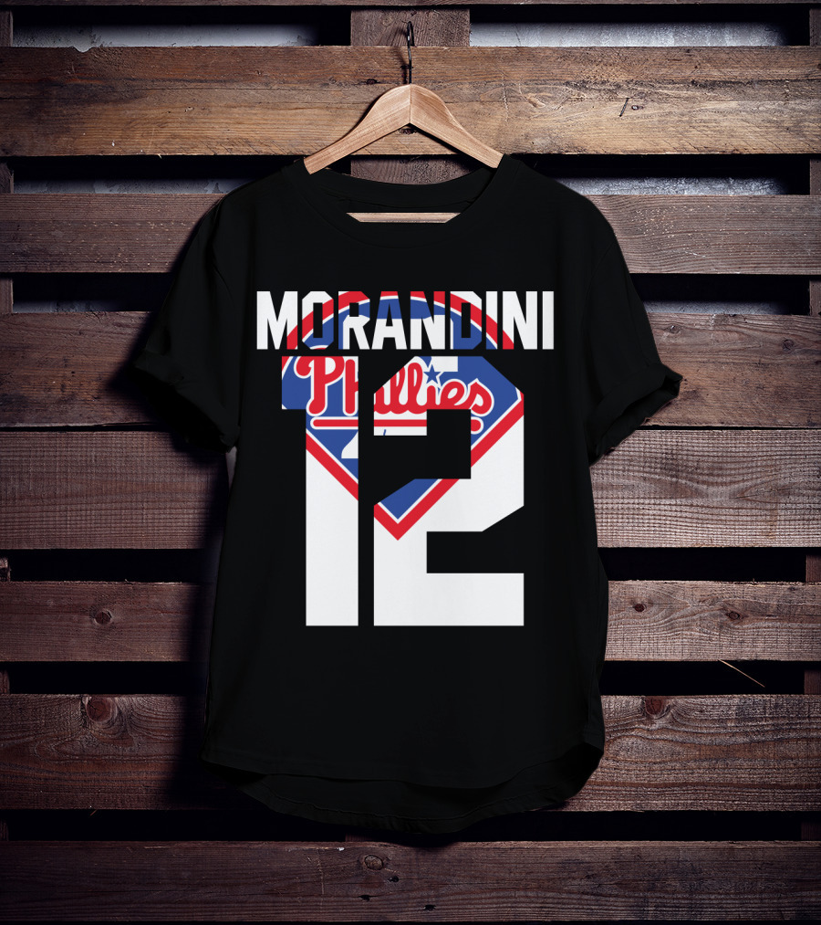 Morandini 12 Philadelphia Phillies 1993 Baseball Team Retro T-Shirt