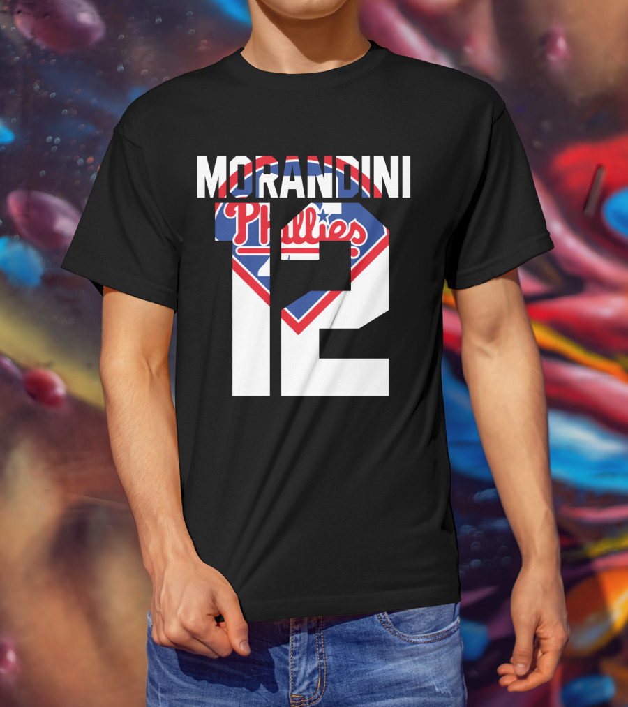 Morandini 12 Philadelphia Phillies 1993 Baseball Team Retro T-Shirt