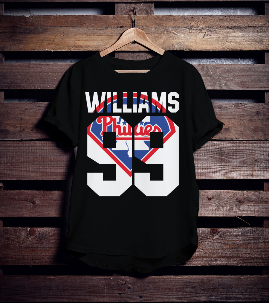 Philadelphia Phillies 1993 Williams 99 Baseball T-Shirt