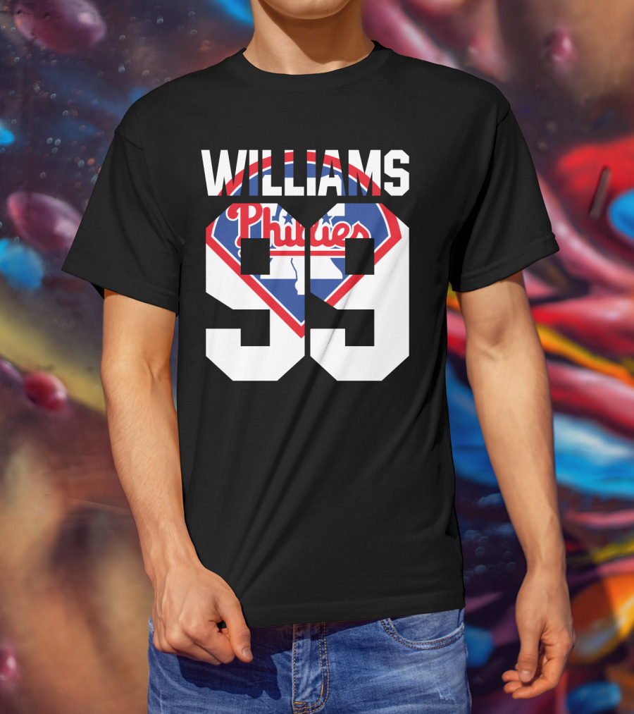 Philadelphia Phillies 1993 Williams 99 Baseball T-Shirt
