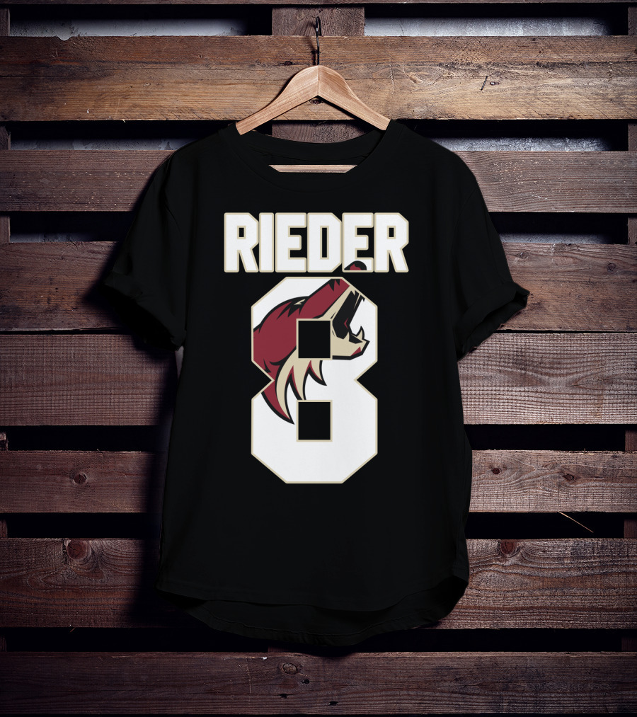 Arizona Coyotes Tobias Rieder Number 8 NHL Team T-Shirt