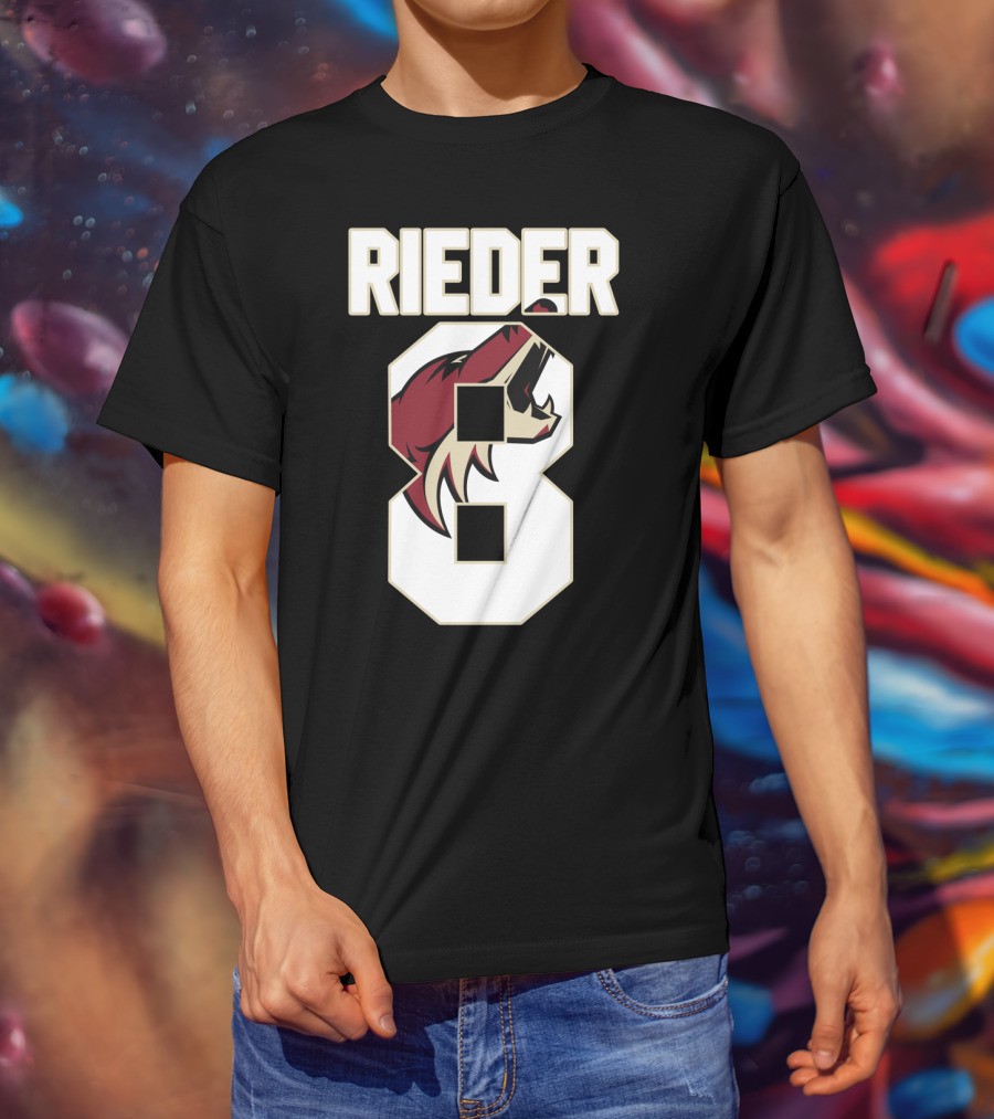 Arizona Coyotes Tobias Rieder Number 8 NHL Team T-Shirt