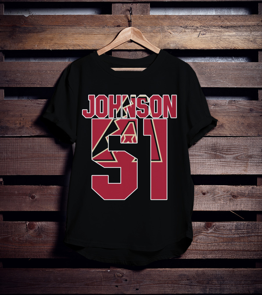 Arizona Diamondbacks Johnson 51 Iconic Baseball Jersey T-Shirt
