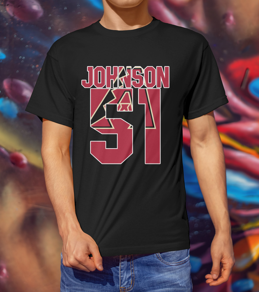 Arizona Diamondbacks Johnson 51 Iconic Baseball Jersey T-Shirt