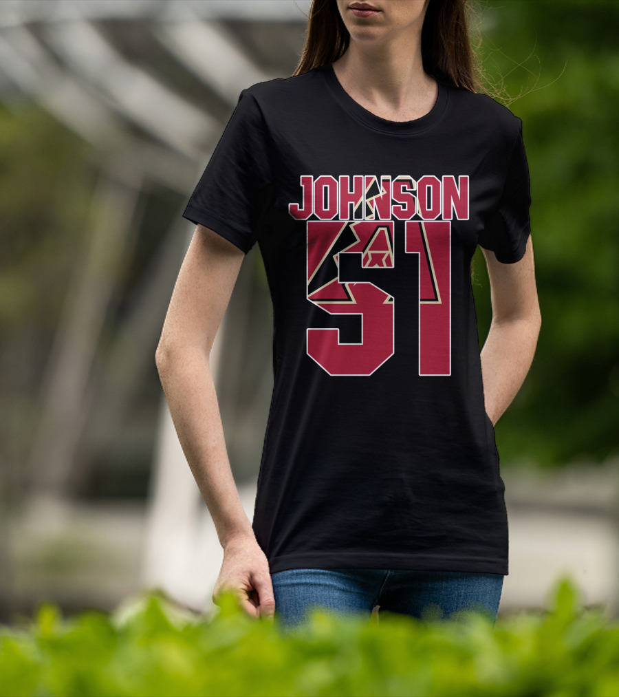 Arizona Diamondbacks Johnson 51 Iconic Baseball Jersey T-Shirt
