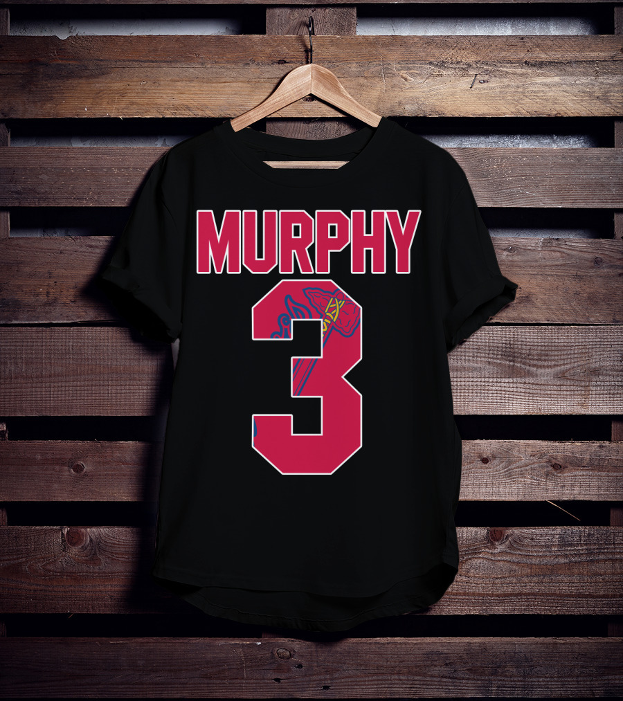 Atlanta Braves Dale Murphy Number 3 Jersey With Iconic Tomahawk T-Shirt