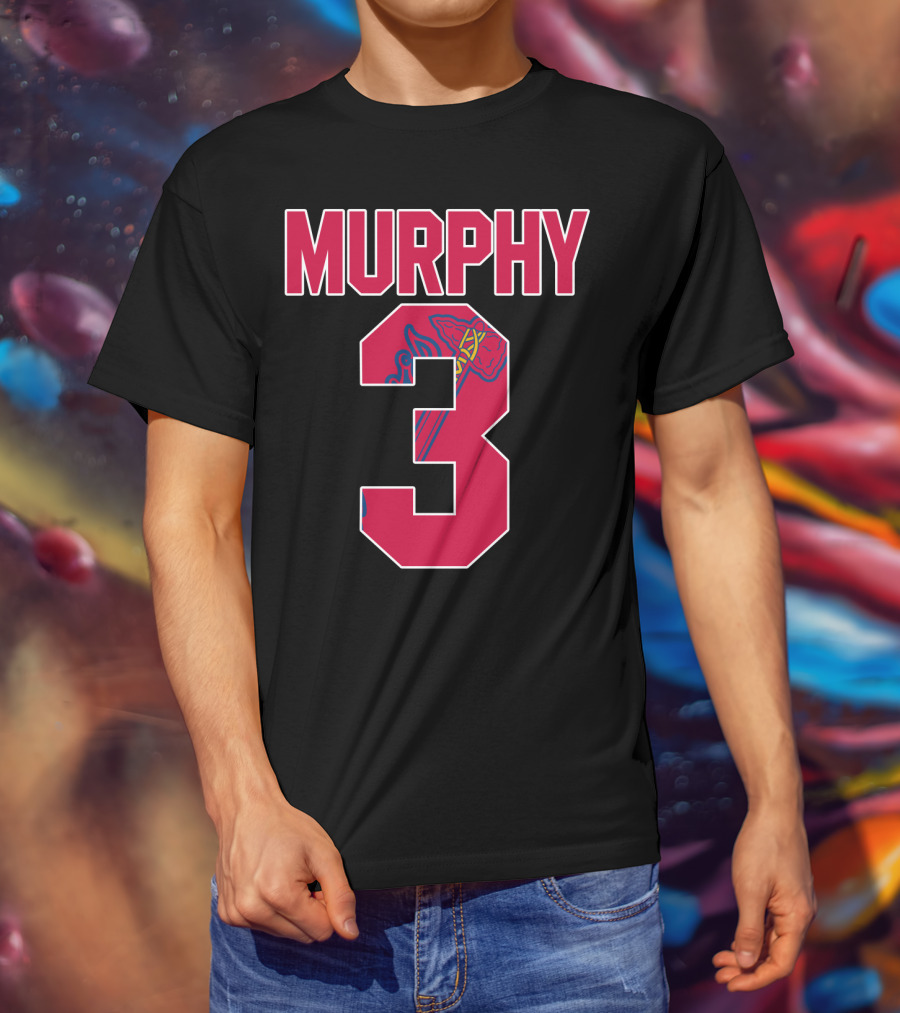 Atlanta Braves Dale Murphy Number 3 Jersey With Iconic Tomahawk T-Shirt