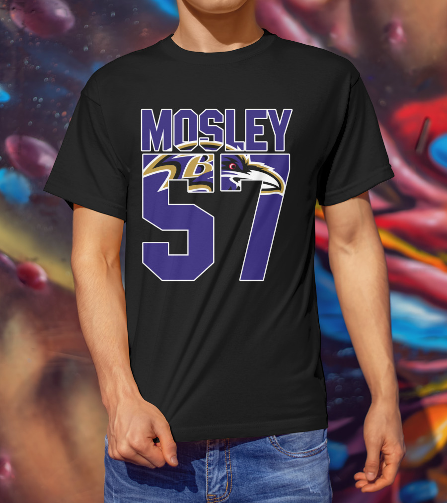 Mosley 57 Baltimore Ravens Player Jersey T-Shirt