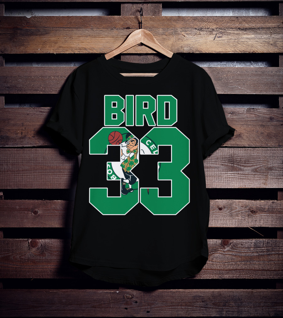 Boston Celtics Bird 33 Retro T-Shirt