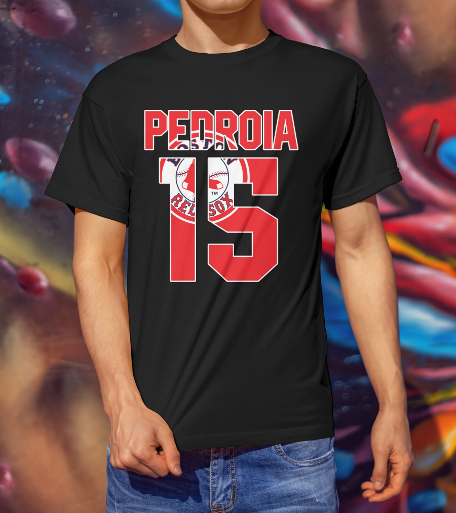 Boston Red Sox Dustin Pedroia 15 Majestic T-Shirt