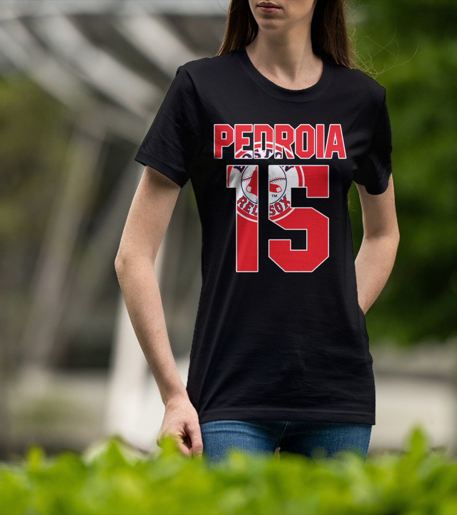 Boston Red Sox Dustin Pedroia 15 Majestic T-Shirt