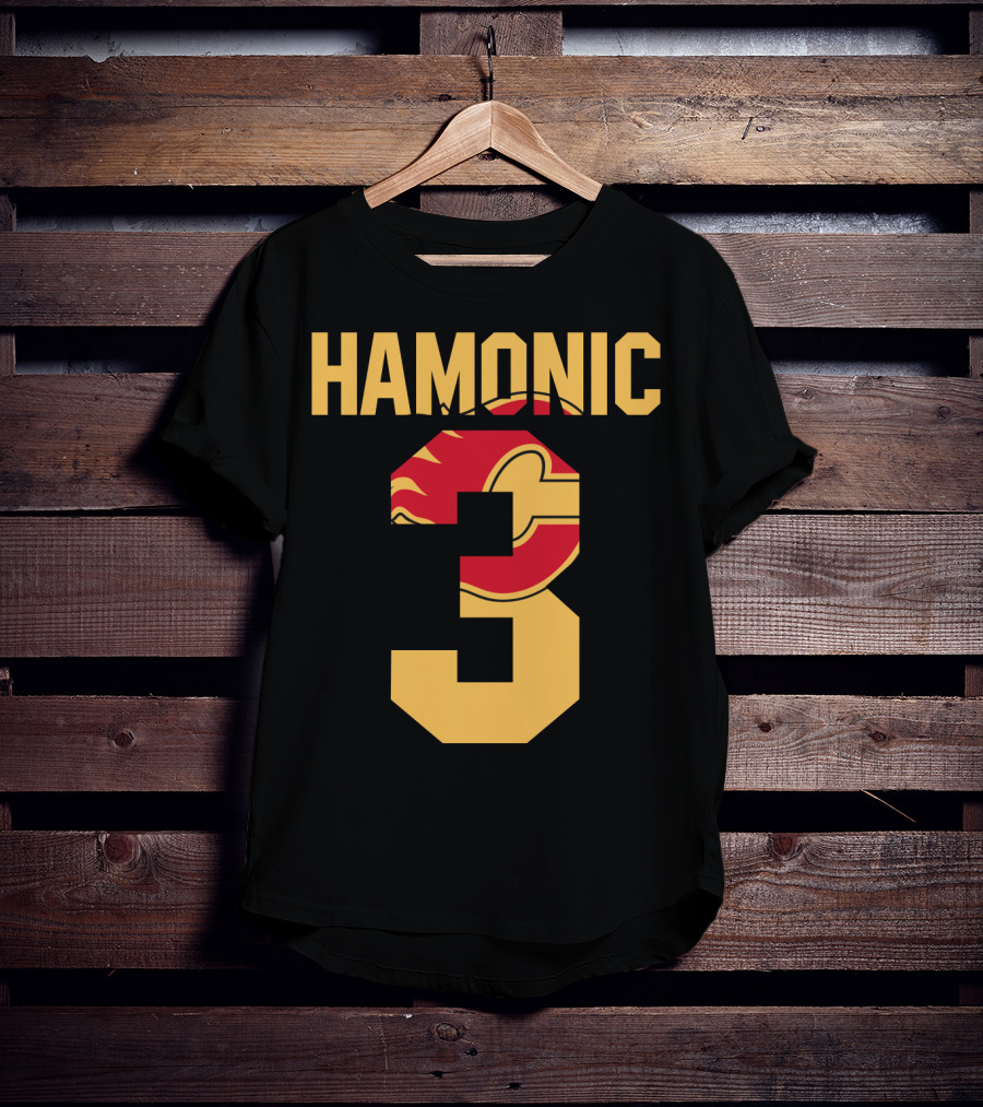 Calgary Flames Hamonic Number 3 NHL Fans Hockey T-Shirt