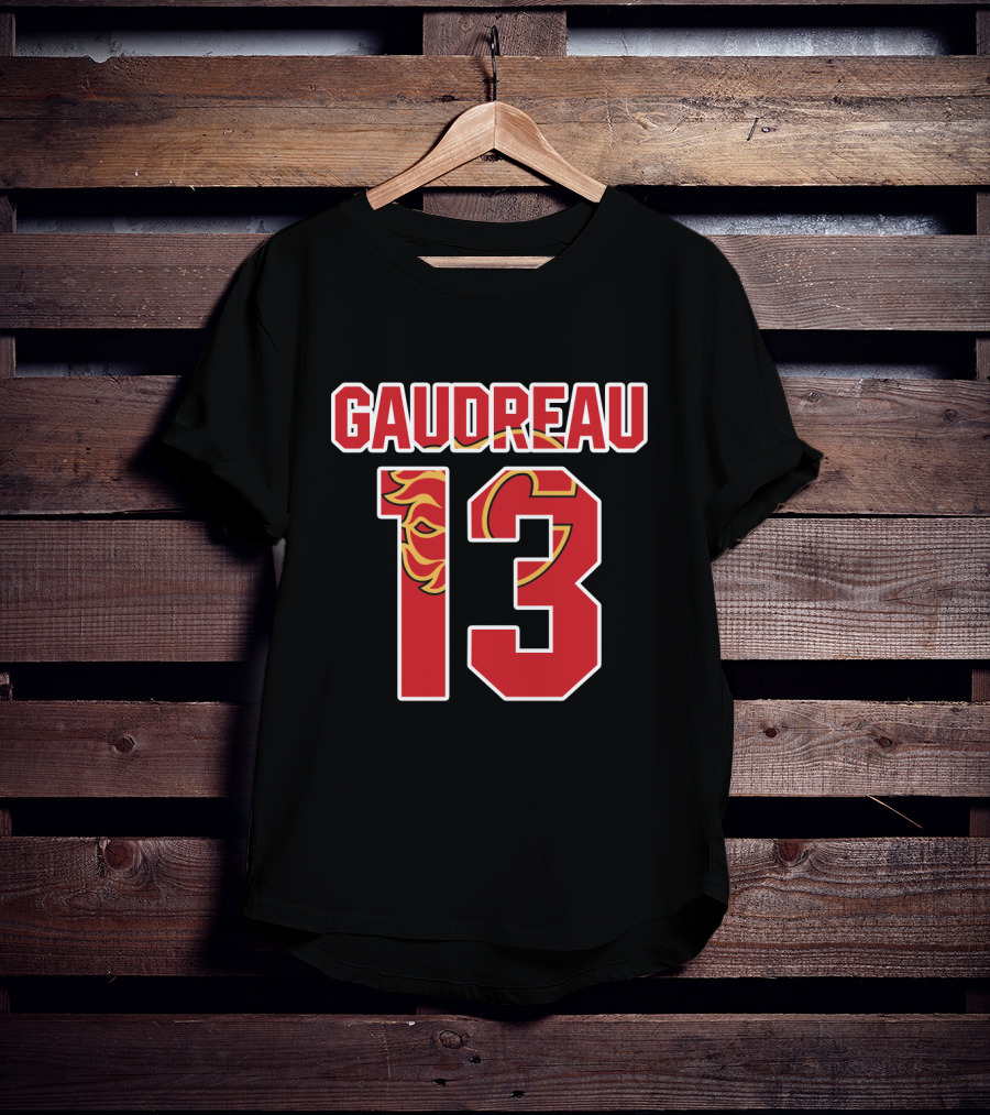 Calgary Flames Johnny Gaudreau 13 NHL Flames T-Shirt