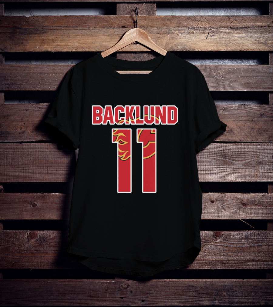 Backlund 11 Calgary Flames Mikael NHL Hockey T-Shirt