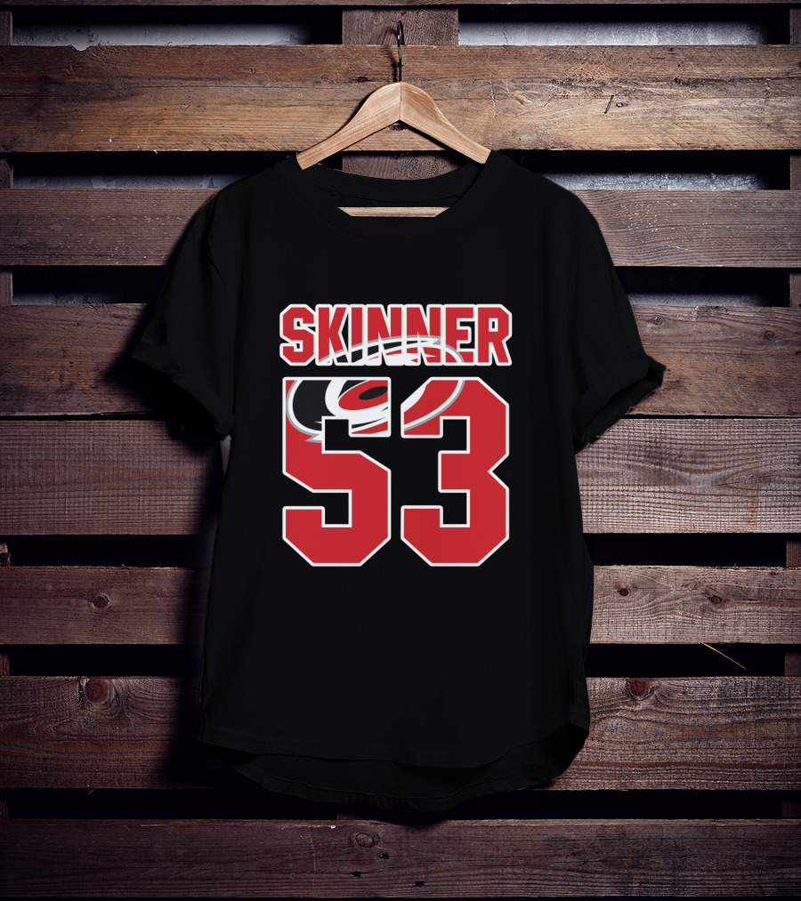 Carolina Hurricanes Jeff Skinner 53 NHL Hockey Fan T-Shirt