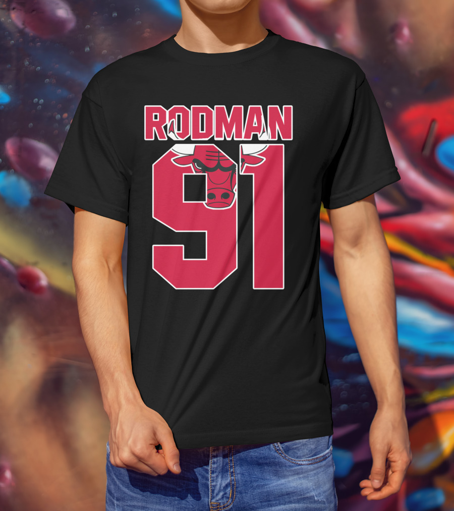 Rodman 91 Chicago Bulls T-Shirt