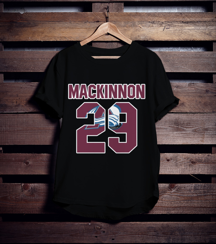 Colorado Avalanche Nathan MacKinnon 29 NHL T-Shirt