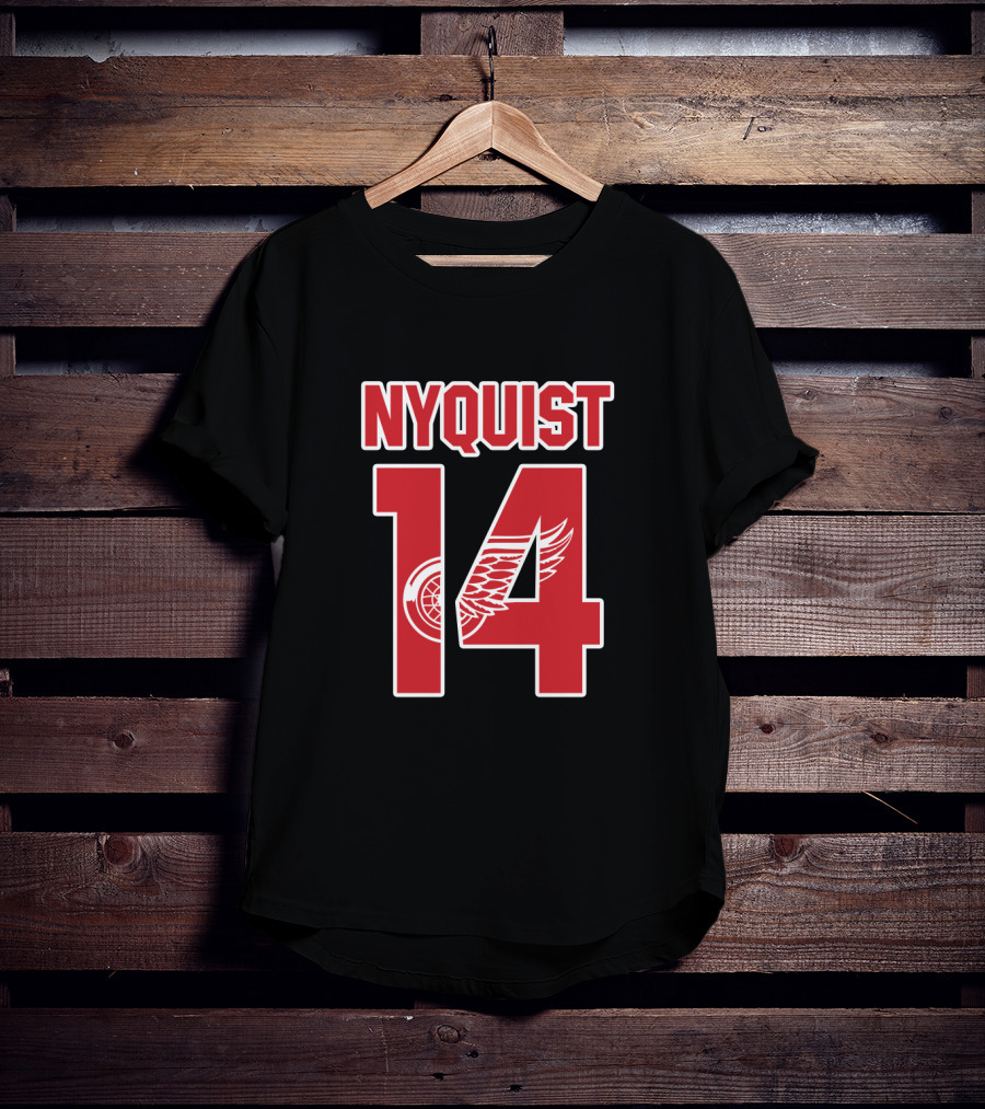 Nyquist 14 Detroit Red Wings NHL Hockey T-Shirt