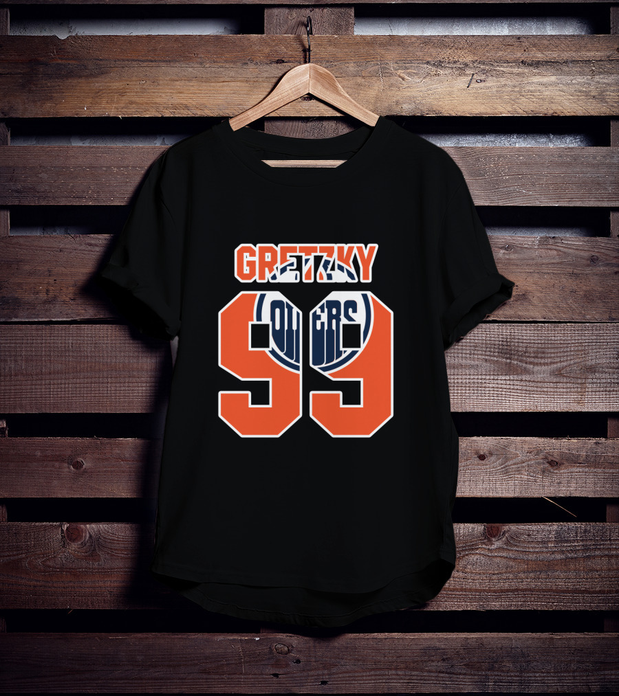 Gretzky 99 Edmonton Oilers NHL Hockey Legend T-Shirt