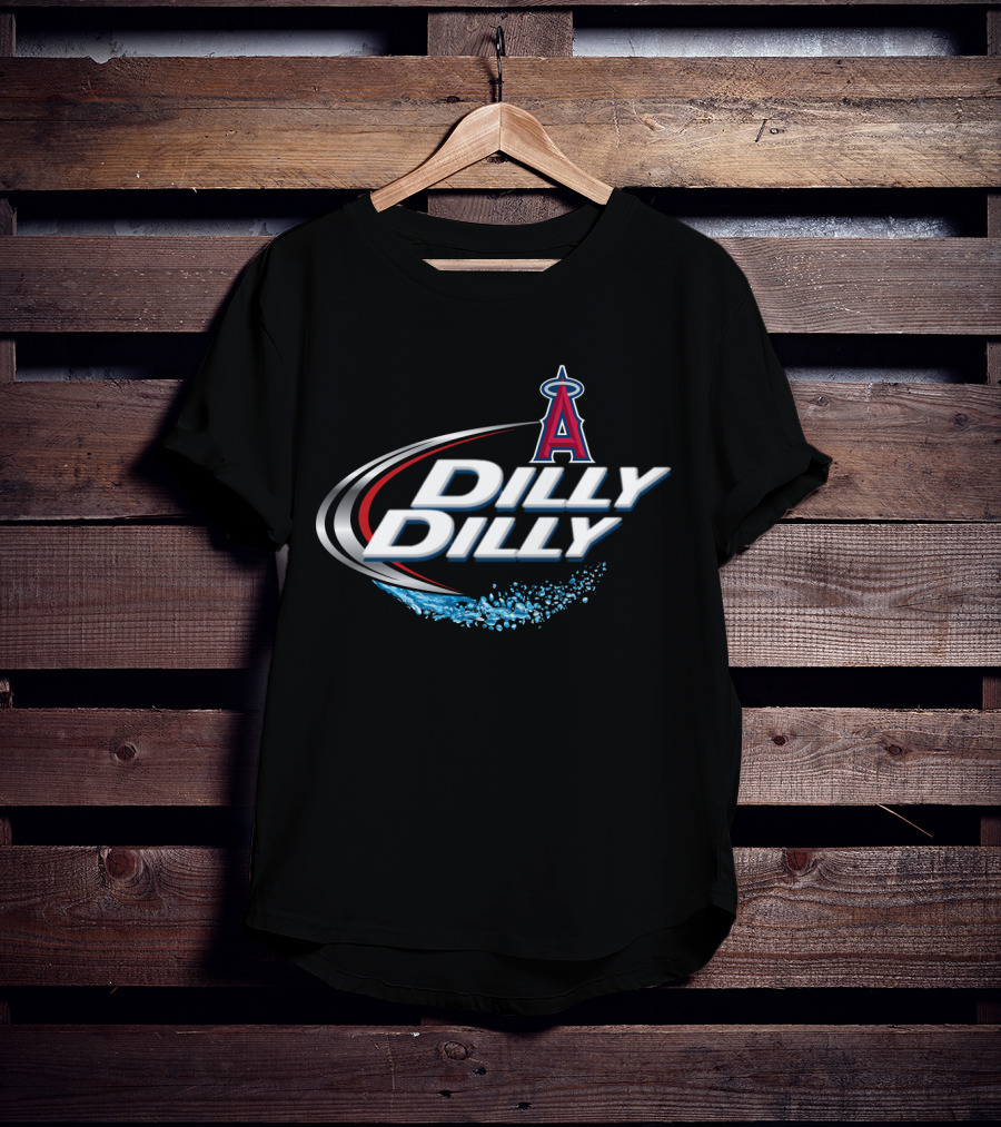 Los Angeles Angels Dilly Dilly Logo With Halo And Splash T-Shirt