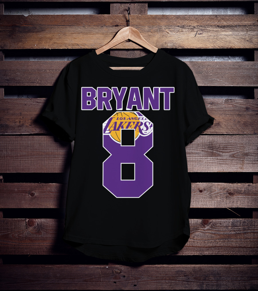 Bryant 8 Los Angeles Lakers Basketball T-Shirt