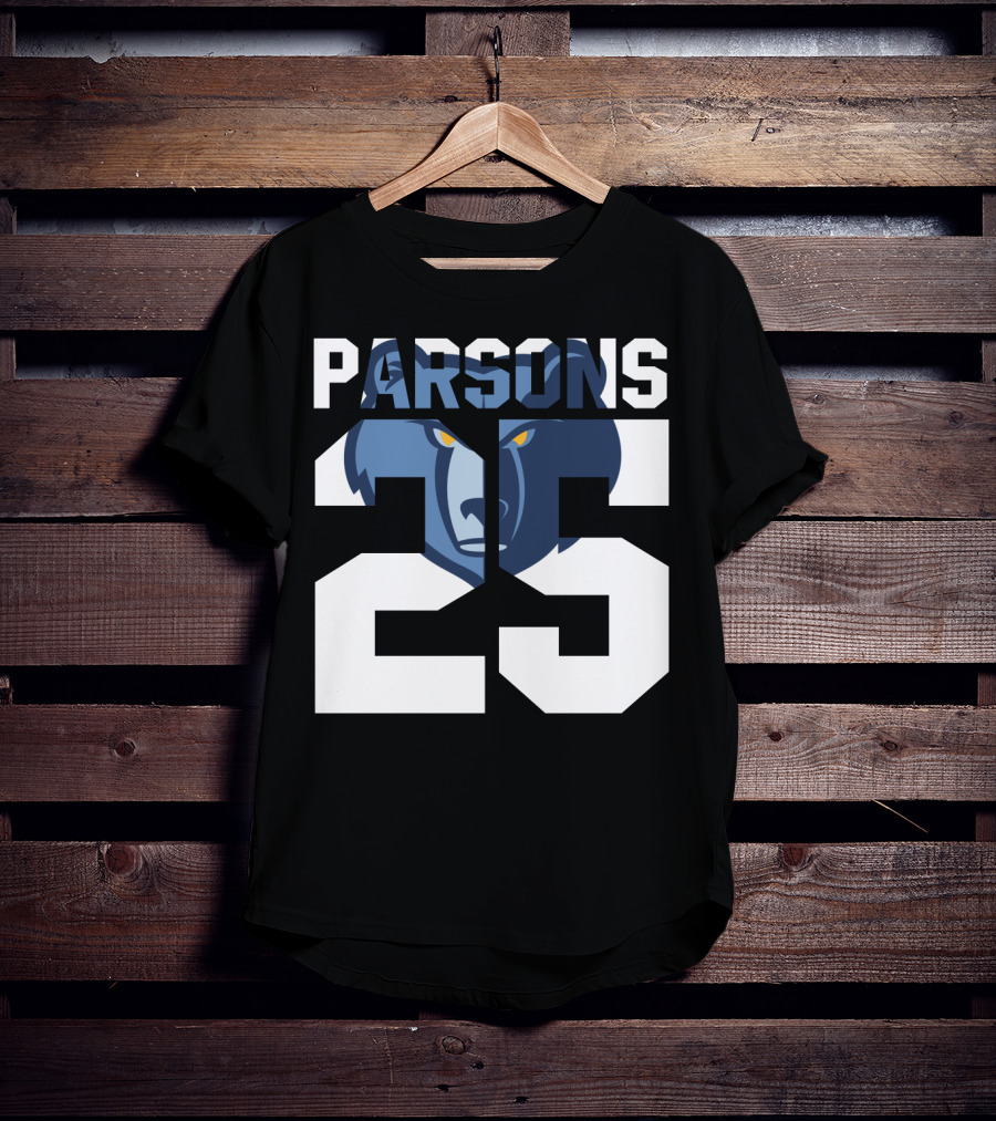 Parsons 25 Memphis Grizzlies Bear T-Shirt