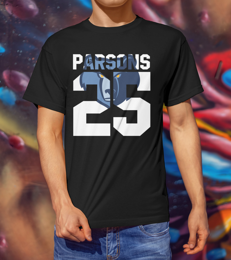 Parsons 25 Memphis Grizzlies Bear T-Shirt